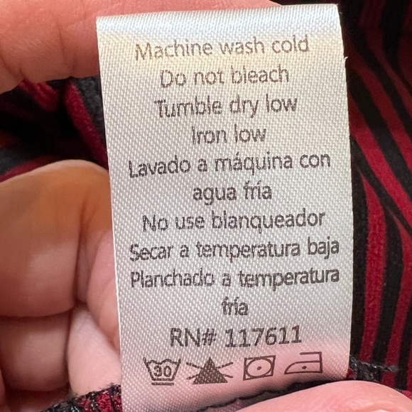 Red and navy striped blazer with ruched sleeves from Have, size medium - Picture 5 of 8